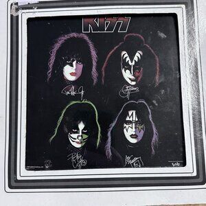1999 KISS  Glass Photo Picture - 8x8- Paper Framed Funky brand KISS Catalog 9016